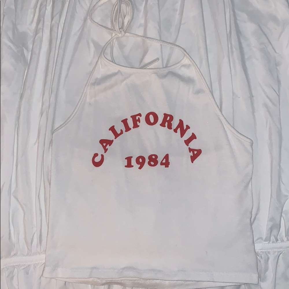 california 1984 halter top